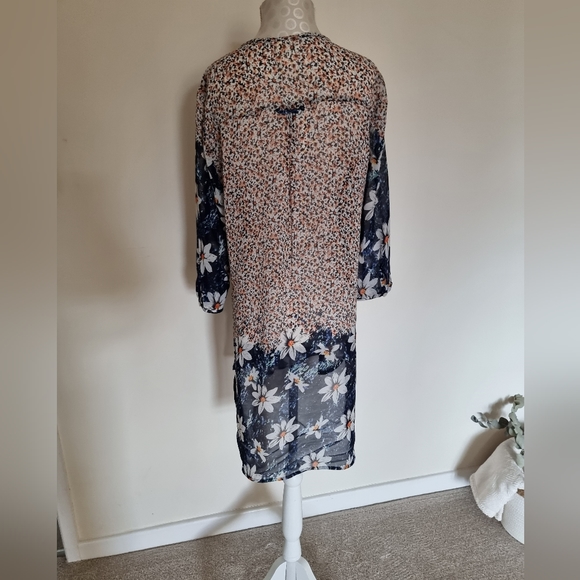 Fig and flower sheer shirt dress - Picture 5 of 5